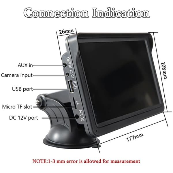 7" Kosketusnäyttö - AVIZAR - Carplay/Android Auto - Bluetooth 5.0 - Takakamera - Double-Din