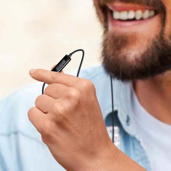 Kablet hovedtelefonstik 3,5 mm kontrolknapper Samsung Stereo In-Ear Sort