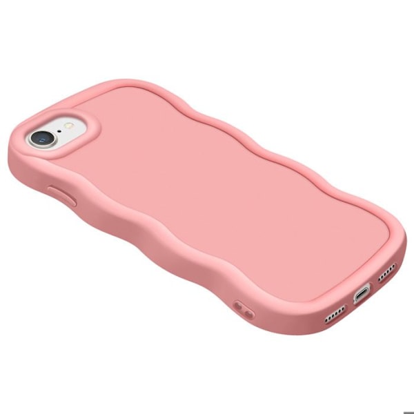 Siliconfåtölj för iPhone 7, 8, SE 2020 och SE 2022 Stötsäker Rosa Rosa