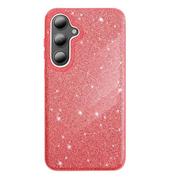 Coque Paillette Samsung Galaxy S24 FE Ultra ohut Silikoni Punainen Röd