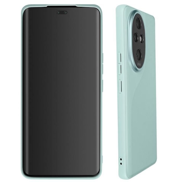 Etui til Honor 200 Pro Soft Silikone Finish Vegan Chic Pale Blue Læder Blå