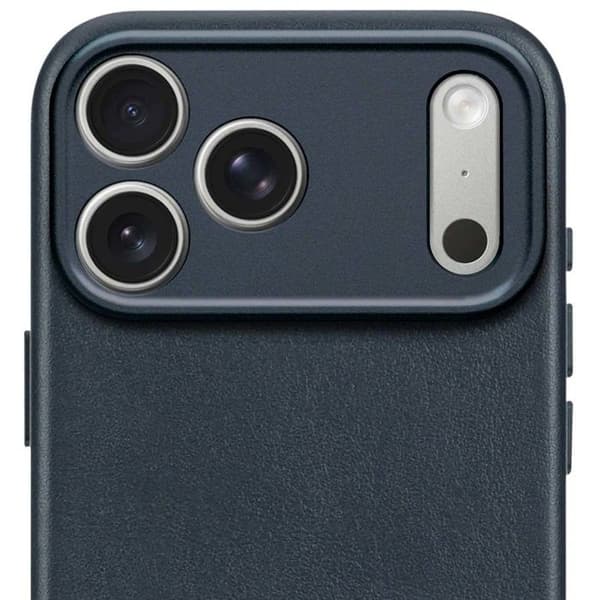 MagSafe Cover - DECODED - iPhone 17 Pro Max - Læder af fuld læder - Stødabsorberende - Blå Blå