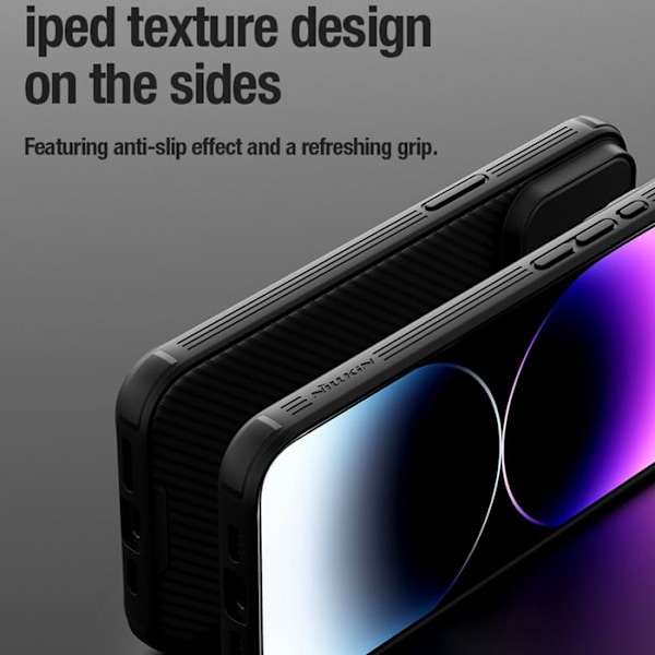 Coque för iPhone 15 Pro Hård Magnetisk CamShield PRO Nillkin Svart Svart