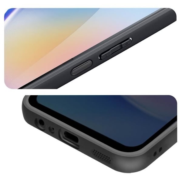 Etui til Samsung Galaxy A15 - DUX DUCIS - Aimo Series - Stødsikker - Flydende mønster - Sort Transparent
