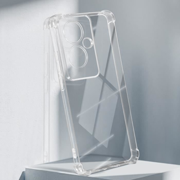 AVIZAR fodral till Oppo Reno 11F - Stötsäker, Förstärkta hörn, Transparent Transparent