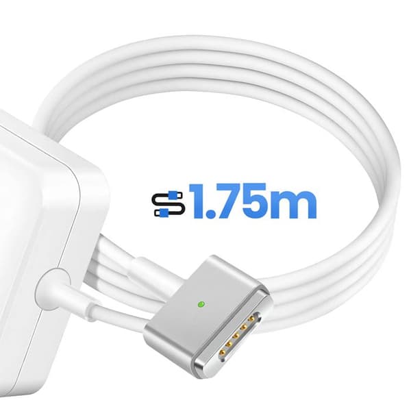 Lader til MacBook Air 11" A1465 2012-2015 MagSafe 2 - 45W Hvid Vit