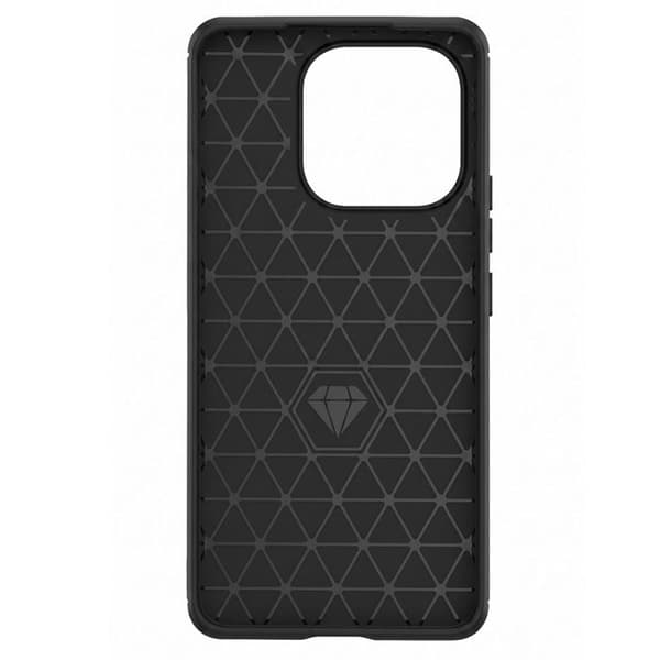 Cover til Realme 16 Pro Plus Carbon Effekt Blød Beskyttelse Stødabsorberende Sort Svart