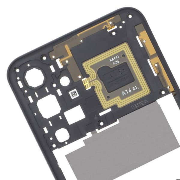 Chassi Central för Samsung Galaxy A16 Original Service Pack Samsung Blå Natt Blå