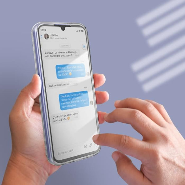 360° fodral kompatibelt med Samsung A34 5G Transparent fodral