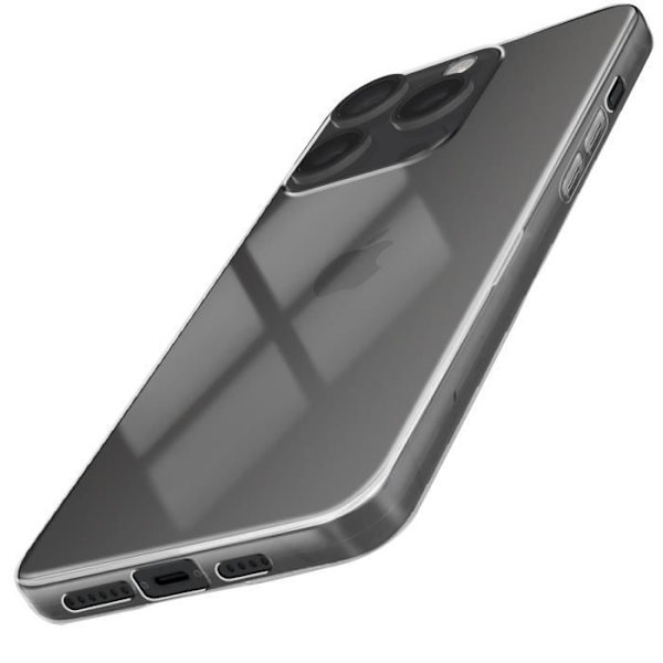 Tunt skal till iPhone 16 Pro Max - AVIZAR - Halvstyvt - Anti-fukt Transparent Transparent