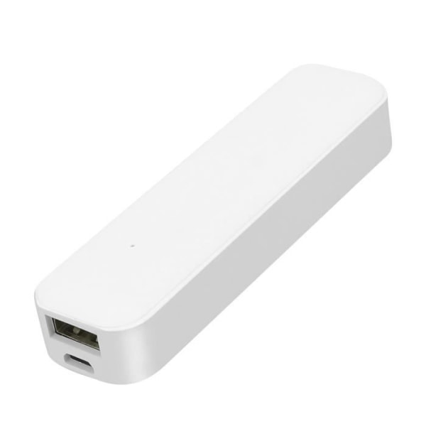 Universal Powerbank 2600mAh USB-port 1A / 5V Micro-USB-kabel ingår Setty White
