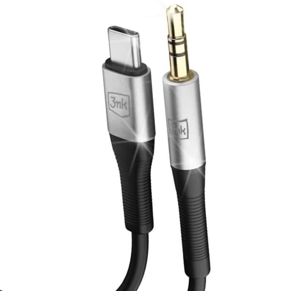 USB C til 3,5 mm jackkabel Robust aluminium high fidelity lyd 1m 3mk sort