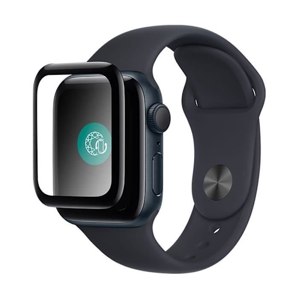 Skärmskydd - FORCE GLASS - Apple Watch 10 42mm - 3D härdat glas - Rep-resistant - Transparent Svart