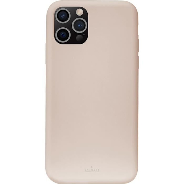 Silikonecase - PURO - ICON - iPhone 13 Pro Max - Rosa - Blød - Trendy Rosa