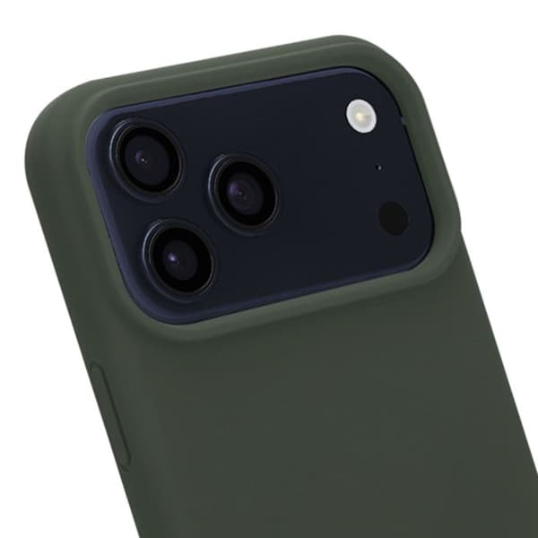MagSafe-cover til iPhone 17 Pro Max i silikone, Velvet Smoothie Tactical, mørkegrå Grå