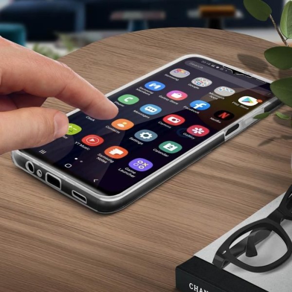 Coque - AVIZAR - Samsung Galaxy A12 - Hård Baksidan Skydd - Mjuk Framsidan - Transparent Transparent