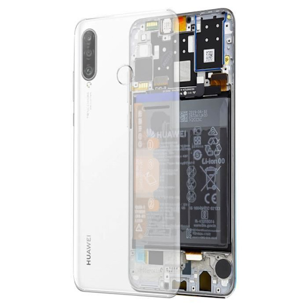 Komplett Block - Huawei - P30 Lite - LCD Touchscreen - 3340 mAh Batteri - Original Vit Vit