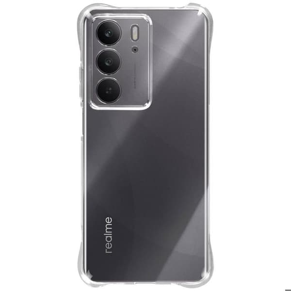 Mobilskydd - Realme - C75 - Stötsäker - Flexibel - Transparent Vit