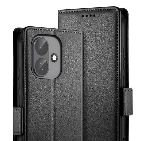 Plånboksfodral för Redmi Note 17 Pro Serie Smart Book med Stöd Svart Svart