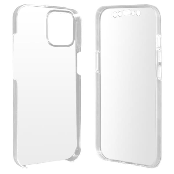 360° Kuori - iPhone - 13 Mini - Kirkas - Polykarbonaatti - Silikoni - Helppo asentaa Transparent