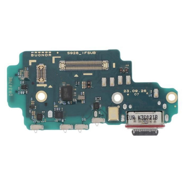 USB-C-latausliitin Samsung Galaxy S24 Ultralle mikrofonilla Samsung Black Svart