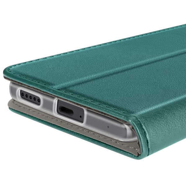 Etui för Honor Magic 7 Lite Fodral Portfölj Magnetiskt Stöd Grön Grön