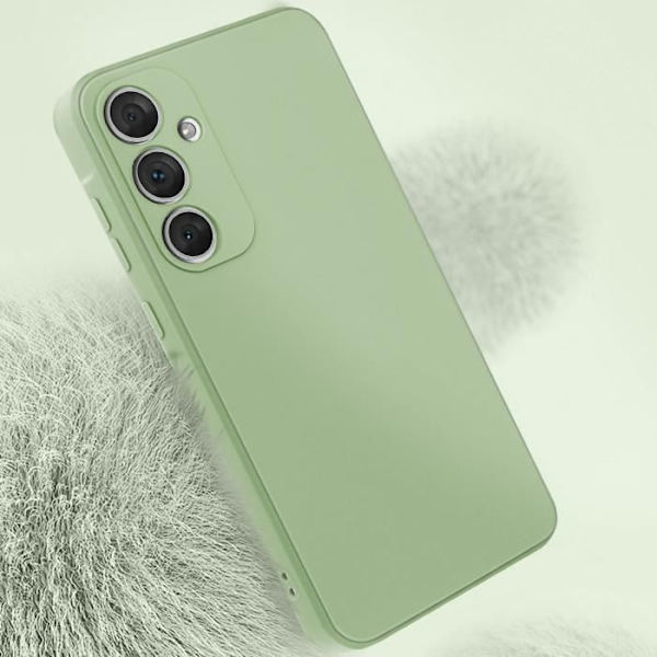 Fodral till Samsung Galaxy A55 - AVIZAR - Soft Touch Matte Flexibel Silikon - Grön - Blandad - Matcha grön Grön