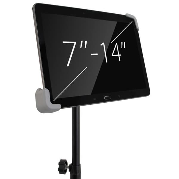 Universelt stativ - AVIZAR - Rotérbart 360° - Til tablet 7' til 13' - Højde 1,30 m - Farve Sort