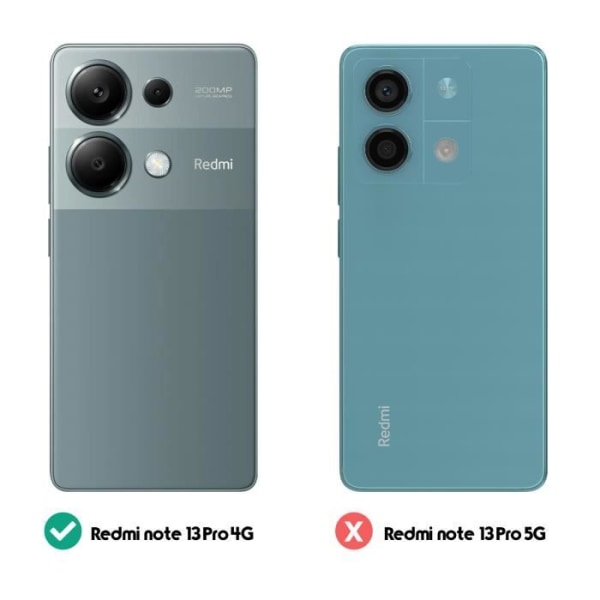 Coque - ILMOITA - Xiaomi Redmi Note 13 Pro 4G - Pehmeä kosketus - Jälkien estäminen - Iskusuojakotelo Blå