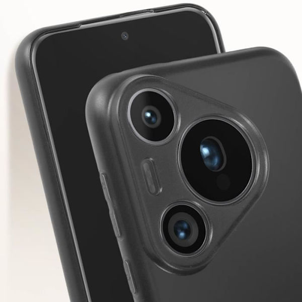 Kotelo Huawei Pura 70 Prolle - AVIZAR - Silikoni - Mattapinta - Musta Svart