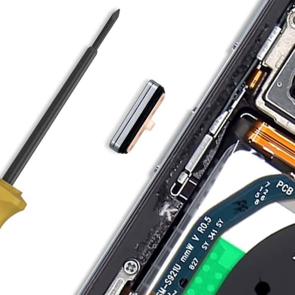 Power-knap - SAMSUNG - Galaxy S24/S24 Plus - Blå - Perfekt pasform - Blød tryk Blå