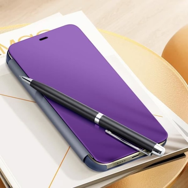 Kotelo - AVIZAR - iPhone 15 - Peilipinnoilla - Laventeli Violet - Isku- ja naarmusuojaus Lavendel