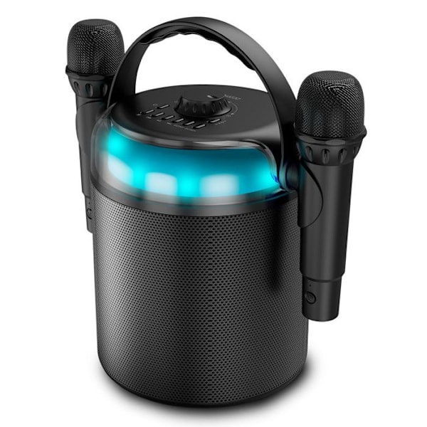 Karaokehögtalare - Ledwood - PLAYKARAOKE - 120W - Bluetooth 5.1 - 2 trådlösa mikrofoner