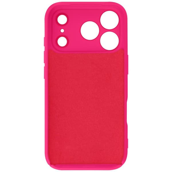 Cover - ADVARSEL - iPhone 17 Pro Max - Semi-hård silikone - Soft-Touch - Fuchsia Ros