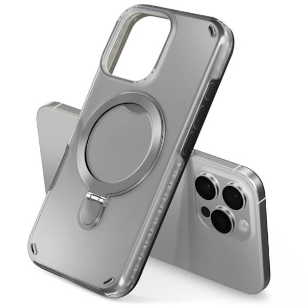 Coque MagSafe för iPhone 16 Pro Max Stötsäker med Fällbart Stöd Svart Svart