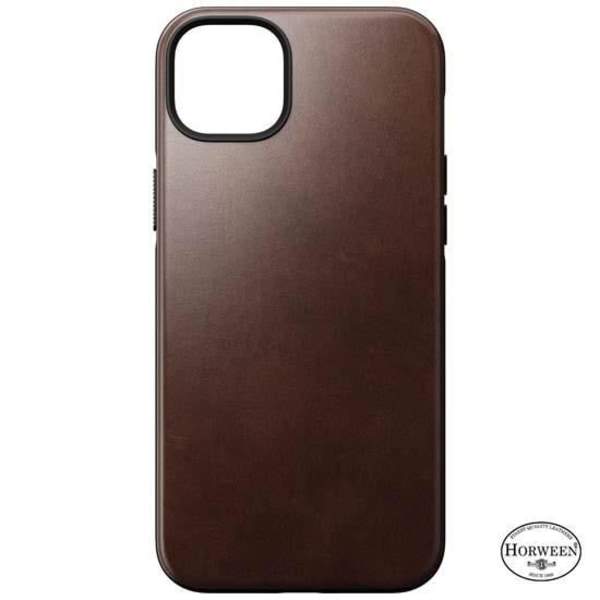 Nomad Modern Horween Fodral Kompatibel med MagSafe för iPhone 14 Plus Brown