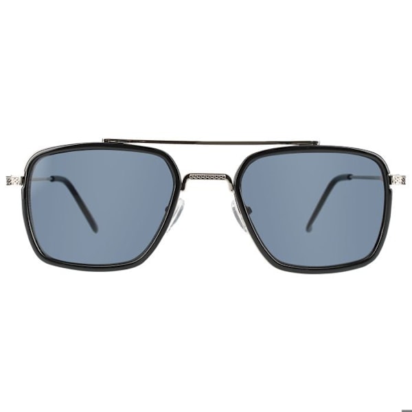 Aviator solglasögon CV2702 med UV400 färgade linser svart / silver Svart