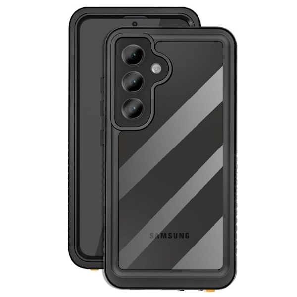 Helhetsfodral för Samsung Galaxy S24 FE Vattentålig IP68 Stötbeständig Redpepper Transparent Vit