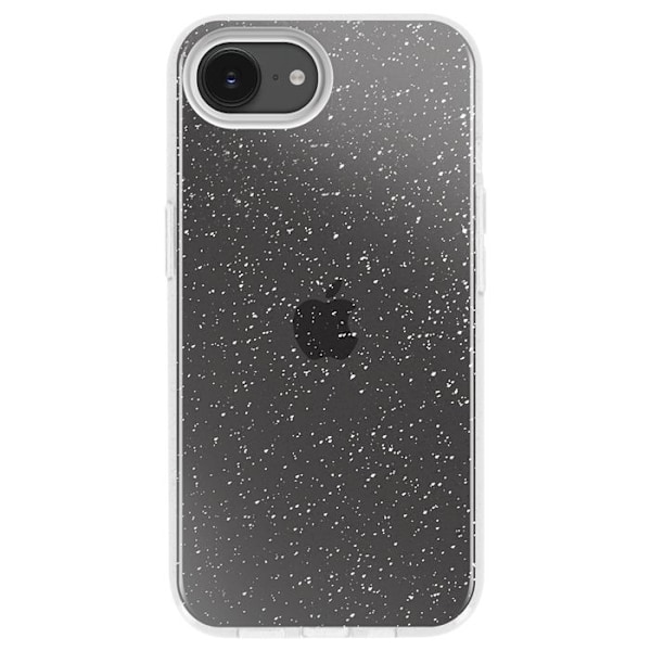 Coque Paillette för iPhone 16e Hybride Design Glamour Vit Vit