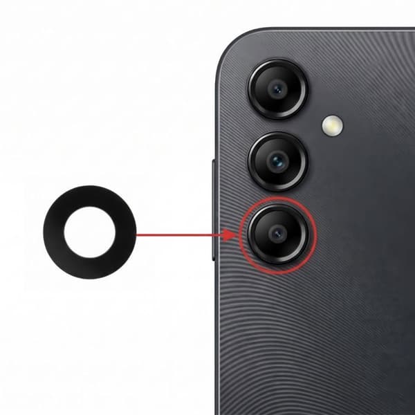 Bagkamera Makro Linse til Galaxy A14 5G Kradsikker Glas Sort Svart