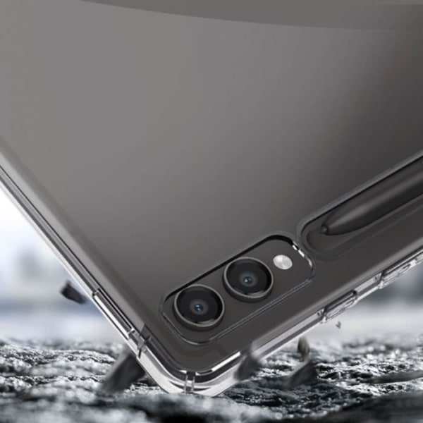 Fodral till Samsung Galaxy Tab S9 Plus Stötsäker Mjuk Classic Bump Transparent