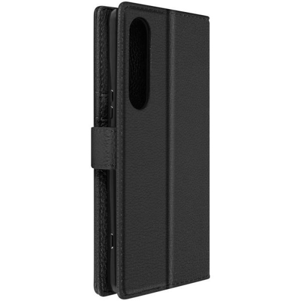 Kotelo Sony Xperia 1 V:lle - AVIZAR - Flip Wallet -videotuki - musta Svart