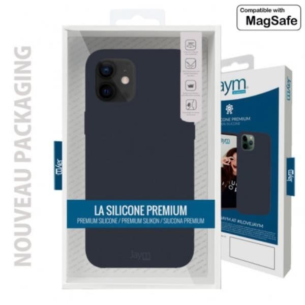 Magsafe Soft Protective Case för iPhone 15 Pro - JAYM - Blå - Silikon och mikrofiberbeläggning Blå