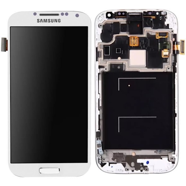 Komplet enhed til Samsung Galaxy S4 In-Cell LCD-skærm og hvidt berøringsglas Vit