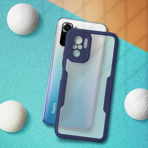 Helkapsel - Xiaomi - Note 10 og 10S - Plexiglas - Polymer - Stødabsorberende beskyttelse Midnattsblå