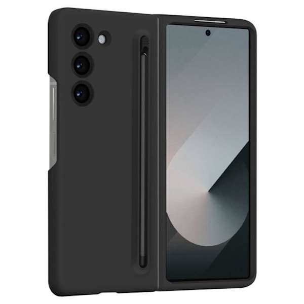 Samsung Galaxy Z Fold 6 Soft Touch Cover med Touch Pen Sort Svart