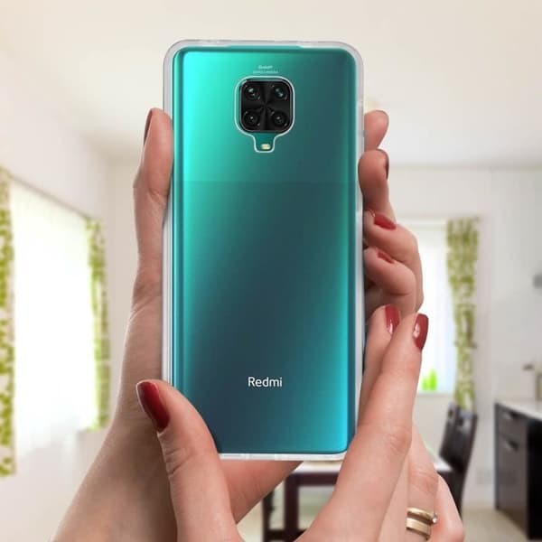 Coque - Xiaomi - Redmi Note 9S / 9 Pro / 9 Pro Max - Blød - Gennemsigtig Hvid - Tynd og let Klar vit