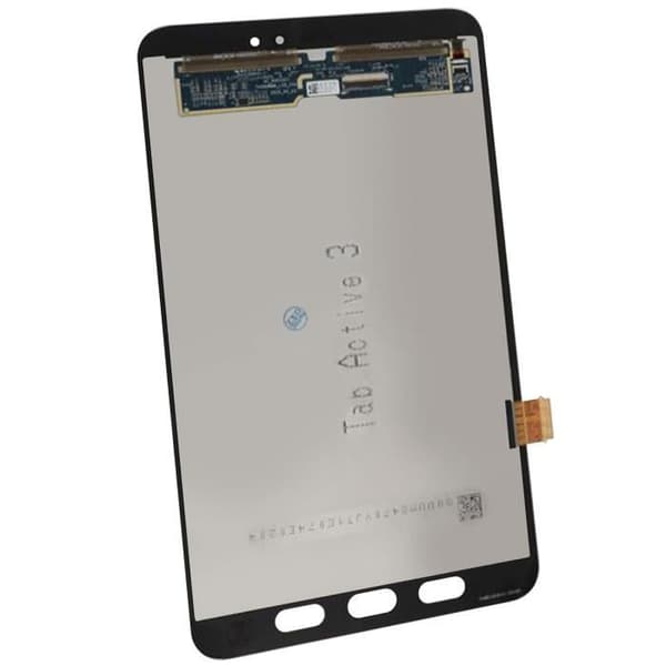 Komplet Blok - Samsung - Galaxy Tab Active 3 - LCD Skærm - Touch Glase - Sort Svart