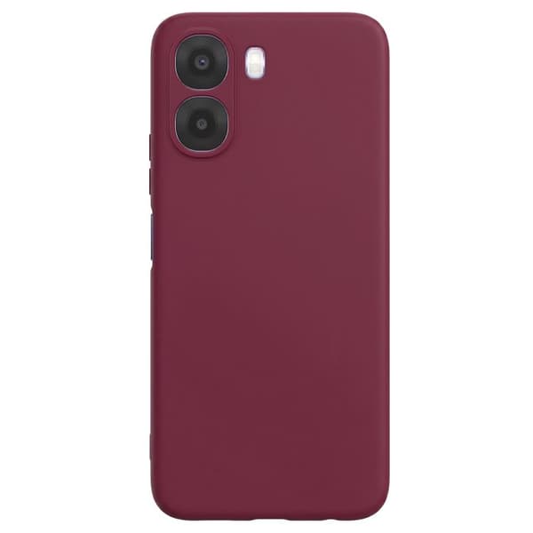Silicone Soft-Touch Cover til Oppo A6x Fast Cover Serie Bordeaux Röd