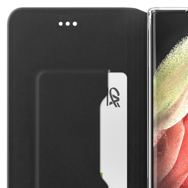 Fodral för Samsung Galaxy S22 Ultra Kortfack Videostöd Akashi Svart Svart